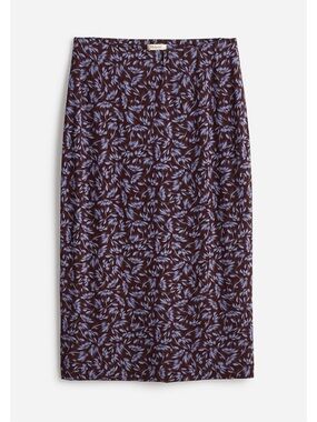 Madewell Drapey Pull-on Midi Skirt in Floral
